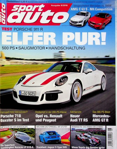 Deckblatt Sport Auto (08/2016)